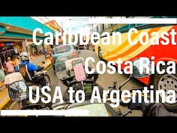 Back in Costa Rica again - Caribbean coast - USA to Argentina - V-Strom 650 - Ep19