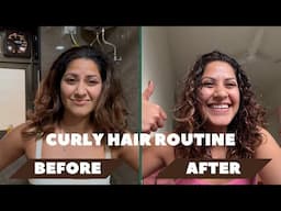 INDIAN GIRL CURLY HAIR ROUTINE | Sakshi Shivdasani