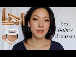 Merit Beauty Bronze Balm vs Makeup by Mario Soft Sculpt Skin Enhancer | Sheer Balmy Bronzers