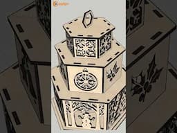 Christmas Lantern Light Laser Cut v3 #lasercutting #christmas #diycrafts