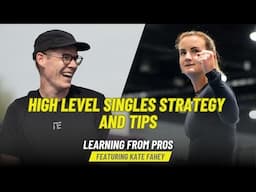 Virtual Singles Pickleball Lesson From Kate Fahey - High Level Singles Strategy & Tips