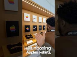 Apple Tshirt Unboxing #appletshirt #applemerch #appletshirtunboxing