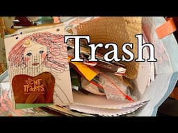 GOING THROUGH FODDER FOR A TRASH JOURNAL or JUNK JOURNAL