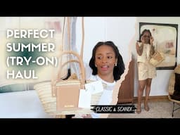 Summer Capsule Try-on Haul 2024 | Jacquemus, Massimo Dutti, Arket,COS | Cool & Timeless Summer Style