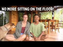 No More Sitting on the FLOOR! Slowly Turning Our Off-Grid House Into a Home