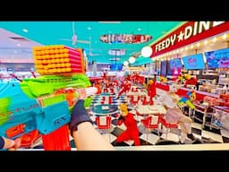 Nerf War | Amusement Park Battle 104(Nerf First Person Shooter)