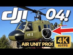 DJI 04 Fpv on a Military RC Helicopter is AMAZING!!! 🔥