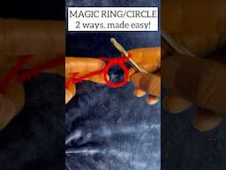 EASIEST Way to Make the MAGIC RING/CIRCLE #youtubeshorts #shortsvideo #shortsfeed #shorts #short