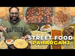 Best PAHARGANJ Street Food | Sita Ram Chole Bhature + Chur Chur Naan + Dal Samosa + Moth Kachori