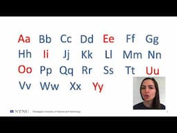 Norwegian Pronunciation - Some of the basics