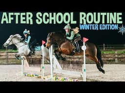 WINTER EQUESTRIAN AFTER SCHOOL ROUTINE!