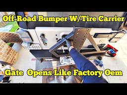 Easy To Open Gate - Hooke Road Rear Bumper w/Tire Carrier Install Jeep Wrangler JK