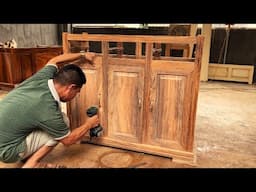 How To Make Your House Tidier? Try Making A Multi Compartment Rosewood Shoe Cabinet Like This