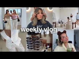 weekly vlog 💌 brunette era, wardrobe and pantry organisation, JHM shoot