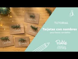 Hacer tarjetas con nombres para Navidad | RUBIO Lettering