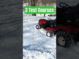 🚧 Traction Test ⛐ | Chains Vs. ATV Tires #Snow #tires #automobile #lawnmower  #firewood #atv #mower