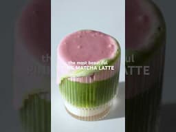 The Most Beautiful Pink Matcha Latte Recipe #matchalatte #matcharecipe #matchaaesthetic