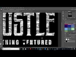 How to add vintage cracked ink texture effect to your t shirt designs in Photoshop