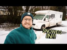 The REALITY of Vanlife in Winter (SNOWED IN in our motorhome..)