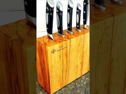 Is This The Best Knife Block Design? #woodworking #knifeskills