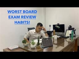 5 HABITS TO AVOID WHEN STUDYING FOR THE BOARD EXAMINATION