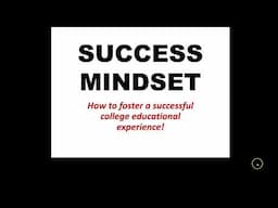 Success Mindset for Your Educational Journey