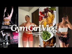 FITNESS VLOG: FULL BODY WORKOUT + FULL DAY OF EATING HIGH PROTEIN + BEST AMAZON FIND