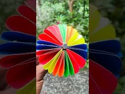 Mini Paper Umbrella DIY - Quick & Easy #shortsfeed #diy #craft