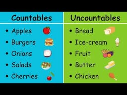 Countable Food Vs. Uncountable Food | Food and Drinks Vocabulary