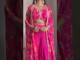 grmw 🌺🩷| pink indowestern suit | ethnic haul #shorts #ytshorts #youtubeshorts #shortspage