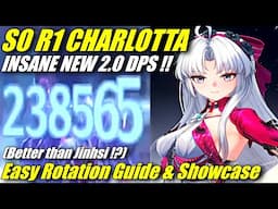 S0 R1 CHARLOTTA IS INSANE !! Easy Rotation & Guide Build Showcase - Wuthering Waves 2.0 Updates