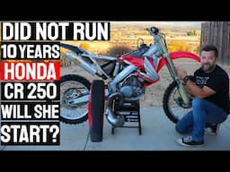 I paid $500 for NON RUNNING CR250 - will she start?