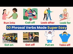 50 Phrasal Verbs Made Super Easy | English Phrasal Verbs | English Vocabulary