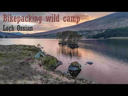 Bikepacking Hot Tent wild camp at Loch Ossian