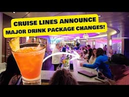 3 major cruise drink package CHANGES coming this year (Carnival, MSC, & NCL)