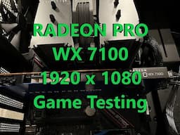 AMD Radeon PRO WX 7100 Game Testing #fortnite #pubg #valorant