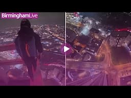 Daredevil parachutes off Birmingham skyscraper causing huge police frenzy