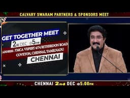 Calvary Swaram Sponsors Meet & Christmas Celebrations in Chennai | 2nd Dec 2022 | Tamilnadu