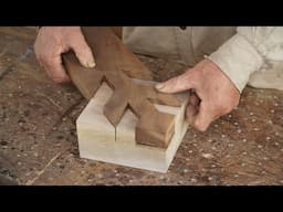 Amazing Wooden Woodworking Skills Step By Step, ASMR A Hand Cut Mitered Dovetails