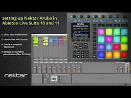 Nektar Aruba Setup with Ableton Live Suite 10 and 11