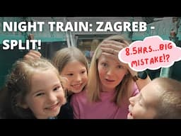 NIGHT TRAIN in Croatia - ZAGREB TO SPLIT (sleeping cabin - 8.5hrs)