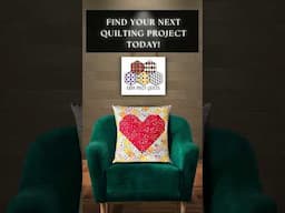 Want the Perfect Valentines Gift? Make this Quilted Heart Pillow! #quilting #heart #shorts