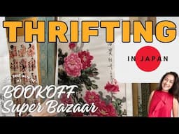 BOOKOFF SUPER BAZAAR✨Hanging Scrolls, Vases, Tableware, Home Decor | THRIFTING in JAPAN + Haul 🇯🇵