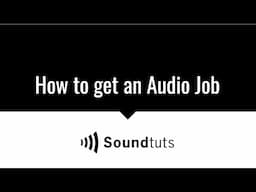 How to get an Audio Job in Film and Video Games