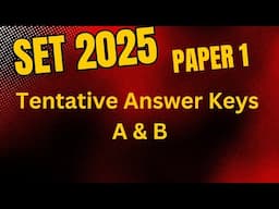 SET JAN 2025 GENERAL PAPER TENTATIVE ANSWER KEY. BOOKLET A & B