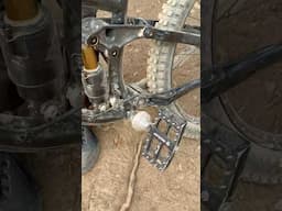 Weird dude rides MTB crank pegs in Whistler