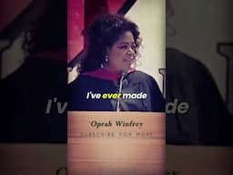 Speech on never give up by Oprah Winfrey | Be yourself