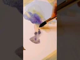 Painting a perfect watercolor flower 🌷 #shorts #watercolor #arttutorial #flowerpainting