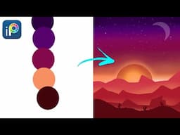 Digital art for beginners | Digital art tutorial in Mobile Phone | Ibispaintx Tutorial | Sunset