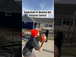 Basketball Vs Bowling Ball (Shooting Test)